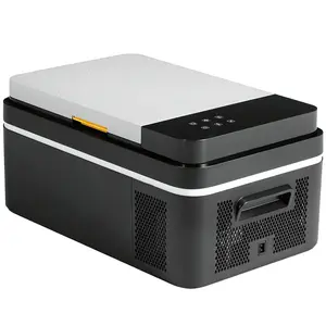 Portable Car Refrigerator, 21QT Single-Zone Electric Cooler for Vehicles, -4℉-68℉ Freezer Smart Control via Bluetooth with Car Battery Protection, Child Lock, 12/24V DC & 100-240V AC Powered