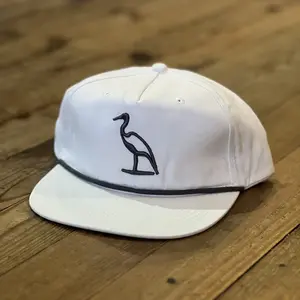Heron Embroidered Salt Rope Hat | Dirty Marsh