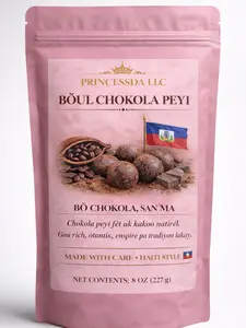 Princessda LLC Haitian Cocoa Balls (Boul Chokola Peyi)  100% Natural Chocolate Drink Mix