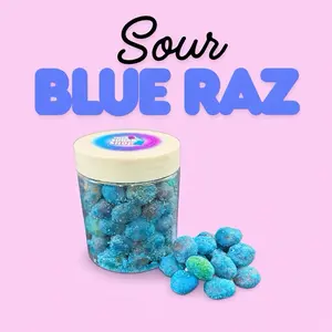 [ 8oz ] - Sour Blue Raz Gushers