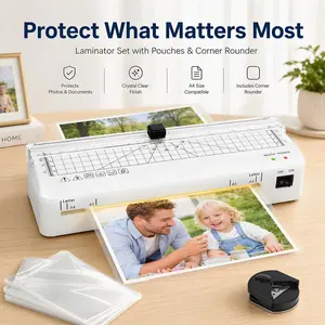 A4 Laminating Machine with Integrated Cutter 60s Warm-Up Never Jam Technology Safe Reliable Mini Laminator for Photos Docs Cards Tags Blue Pink Portable Lightweight 0.8kg Compact Design