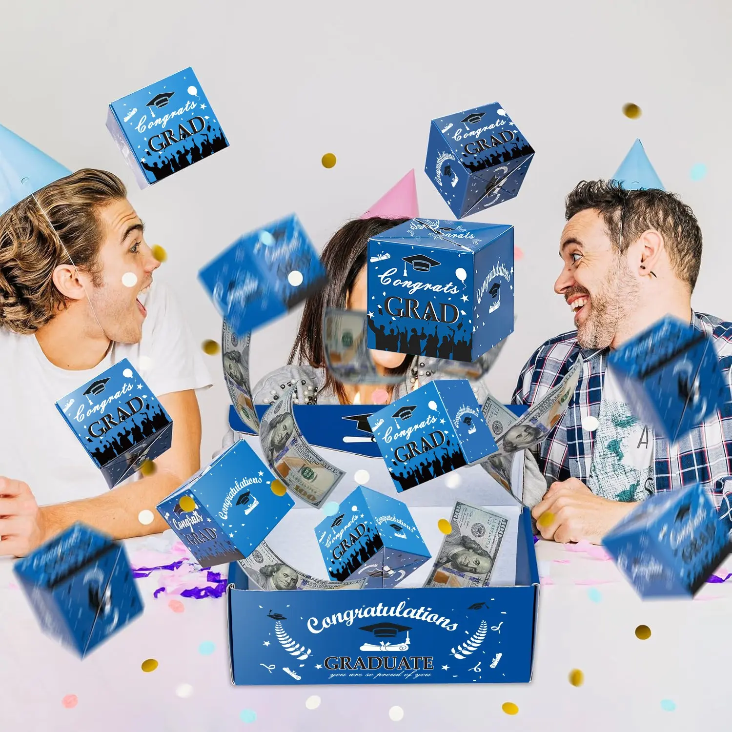 2026 Graduation Surprise Pop-Up Gift Box, Creative Folding Bounce Envelope, Luxury Paper Explosion Gift for Special Occasions