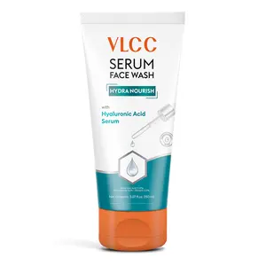 VLCC Hydra Nourish Serum Face Wash - Gentle Facial Cleanser with Aloe Vera, Glycerin, Hyaluronic Acid - Face Cleanser for Daily Cleansing - 5.07 oz