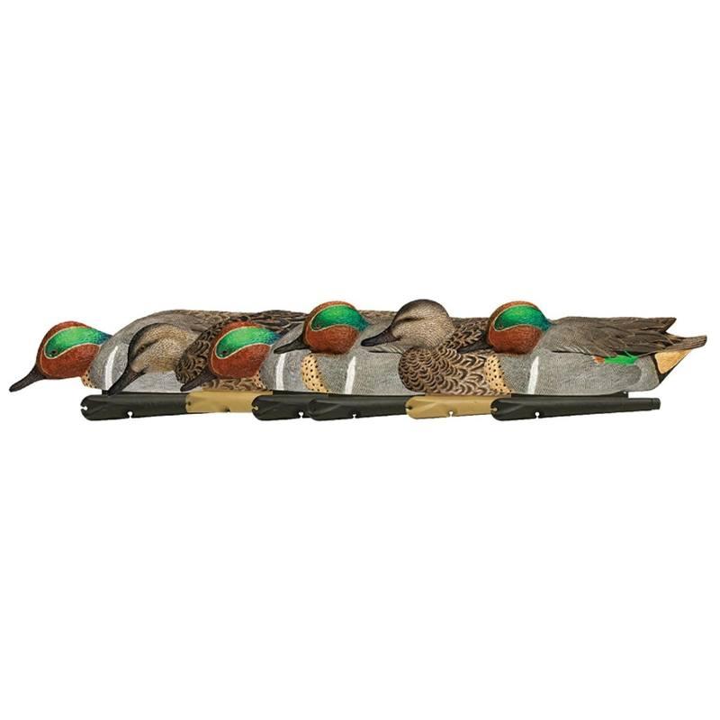 Avian X Topflight Green Winged Teal Decoys - 6 Pack Realistic Hunting Lures for Enhanced Bird Attraction