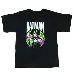 DC Comics Batman T-Shirt Boys' Retro Villains Design Graphic Print Tee