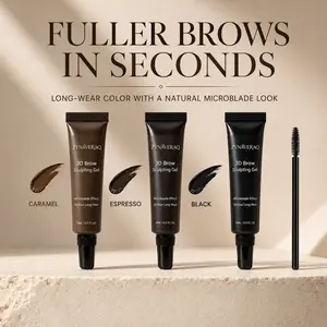 3D Eyebrow Tint Gel Kit Waterproof Smudge-Proof Wear Long Last Smudge Proof Eye Makeup Long-Lasting Natural for everyday use and soft makeup looks Dedicated makeup tools