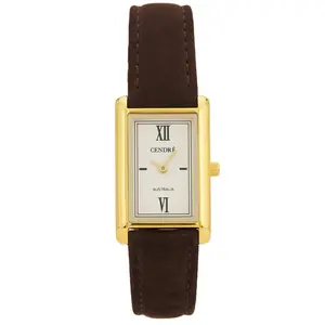 Cendre Kelly Watch in White & Chocolate Suede