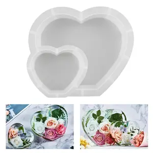 A set of 2 Silicone Heart-Shaped Resin Molds Set, Large Epoxy Casting Molds for DIY Wedding, Valentine's, Anniversary Gifts, Floral Preservation & Home Decor - 10" & 6.5"  - Home Improvement.