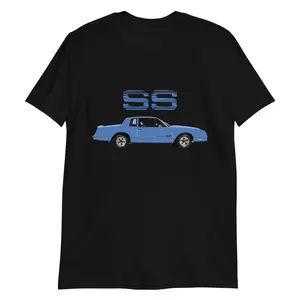 1984 Blue Chevy Monte Carlo SS Short-Sleeve T-Shirt