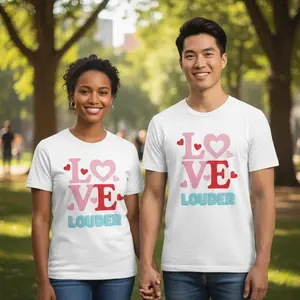 MTO | Heavyweight Unisex Crewneck T-shirt - Love Louder