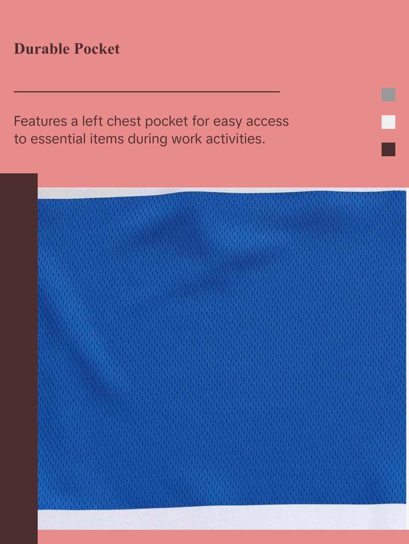 Men's Safety Polo Shirt with reflective tape, ANSI Class 2 standard