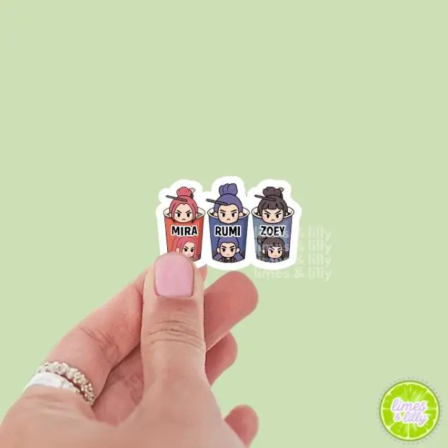 Mira Rumi Zoey Ramen Vinyl Sticker | Anime Inspired Chibi