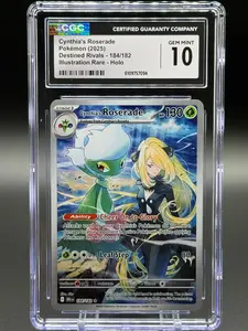 Pokemon TCG Cynthia's Roserade | Destined Rivals 184/182 | CGC Graded GEM MINT 10