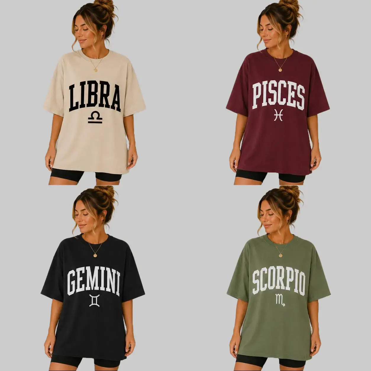 12 Zodiac Astrology T-Shirt_ Clean Minimal Graphic Pullover_ Unisex Fleece Horoscope Hoodie For Men A-DarkFlex
