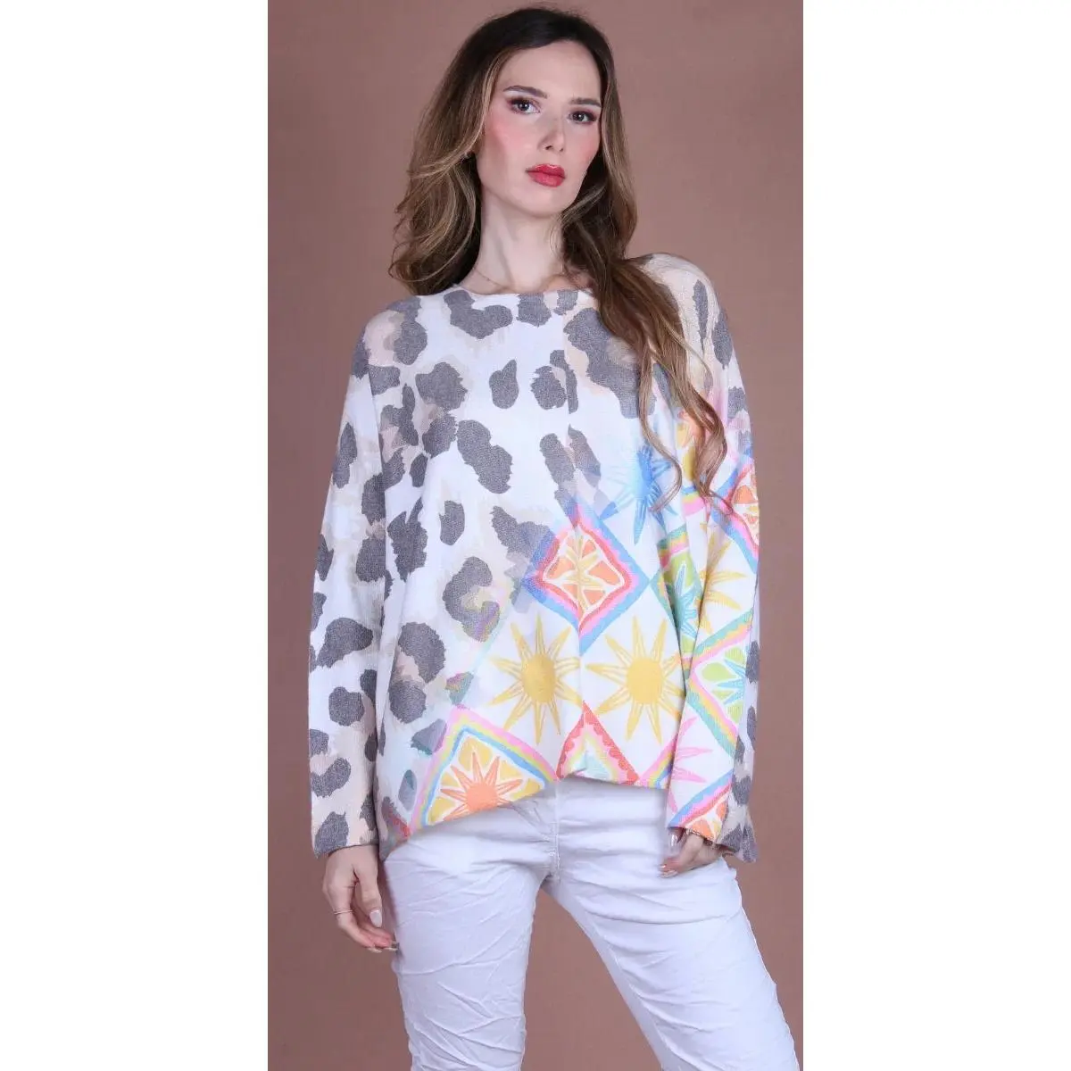 Celeste Cheetah Print Sweater