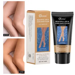 Leg Makeup Body Tanning Cream 3 Colors Waterproof Sweatproof Long Lasting High Coverage Hydrating Smooth Ductility Concealer