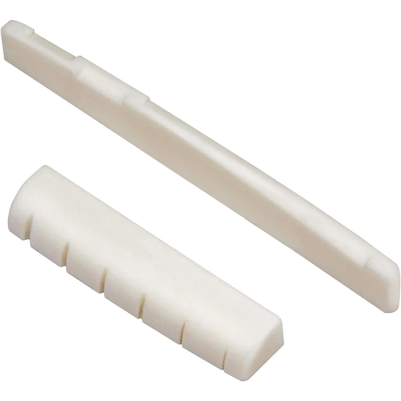 6 String Acoustic Guitar Bridge Saddle and Nut Block, Real Material Instrument Bridge Parts Accessories for Acoustic Folk Guitars