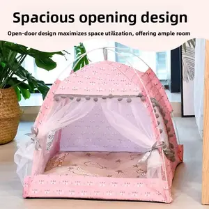 Pet Tent for Dogs and Cats, Cool Breathable Design, Washable Fabric, Ideal for Small Animals, All-Season Comfort