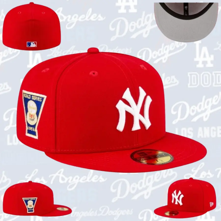 Timeless New Era 59FIFTY Fitted Snapback Hat Collection, Atlanta Braves, Detroit Tigers, Boston Red Sox, Miami Marlins, Los Angeles Dodgers, New York Yankees Baseball Cap, Flat Brim Streetwear, Unisex Sports Hat