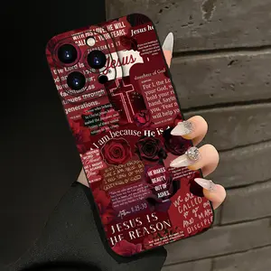 A Stylish Phone Case Featuring an Inspirational Christian Design, Complete with Bible Verses,Compatible with for iphone Models 16, 15, 14, 13, 12, And 11 Pro Promax Plus.