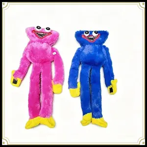 Hot Selling Huggy Wuggy Plush Toy Poppy Playtime Blue Stuffed Doll Horror Game Figure Soft Plushie Kids Birthday Gift Halloween Party Decor