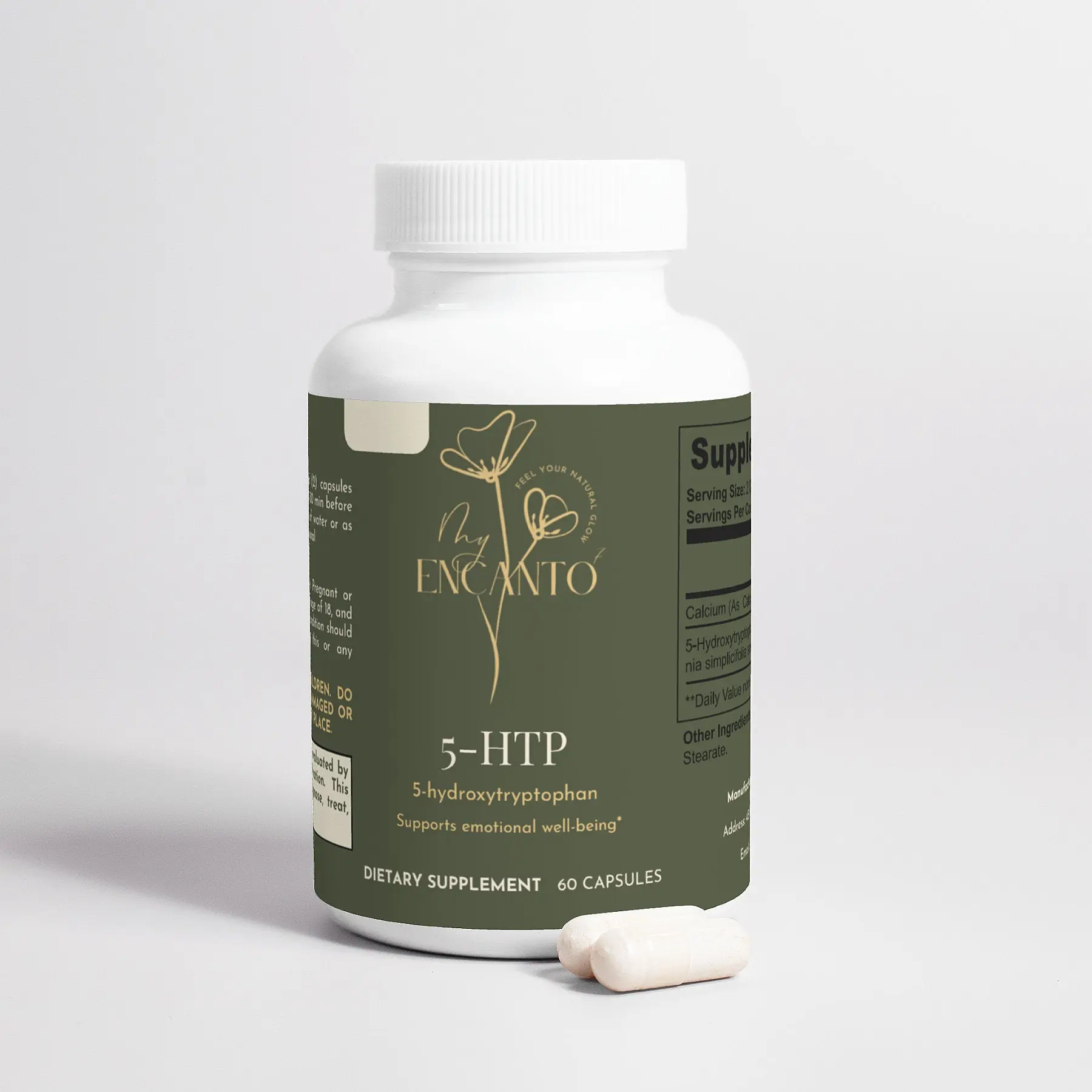 5-HTP Capsule - Natural Supplement for Stress Relief and Sleep Aid