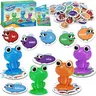 Torlam Colorful Frog Stomp Sight Word Spelling Game Set - Laminated Flash Cards, Plastic Frogs, 220 Dolch Words, Interactive Educational Toys, Homeschool & Classroom Teaching Supplies, Cool Gifts for Kids Ages 5+