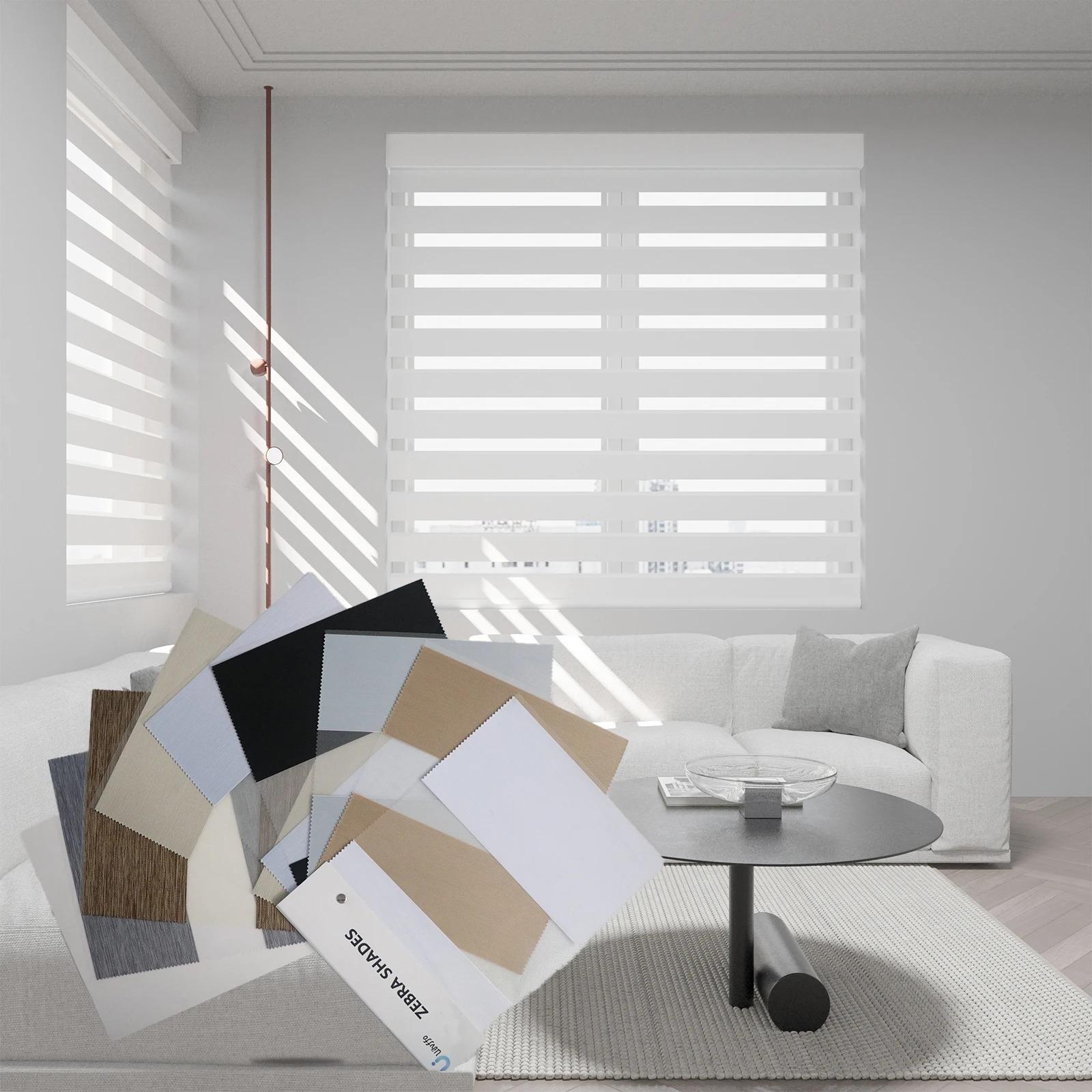 Factory Price Blackout 100% Polyester Horizontal zebra Blind Fabric Popular zebra Roller Blinds Fabric for Window Blinds Fabric