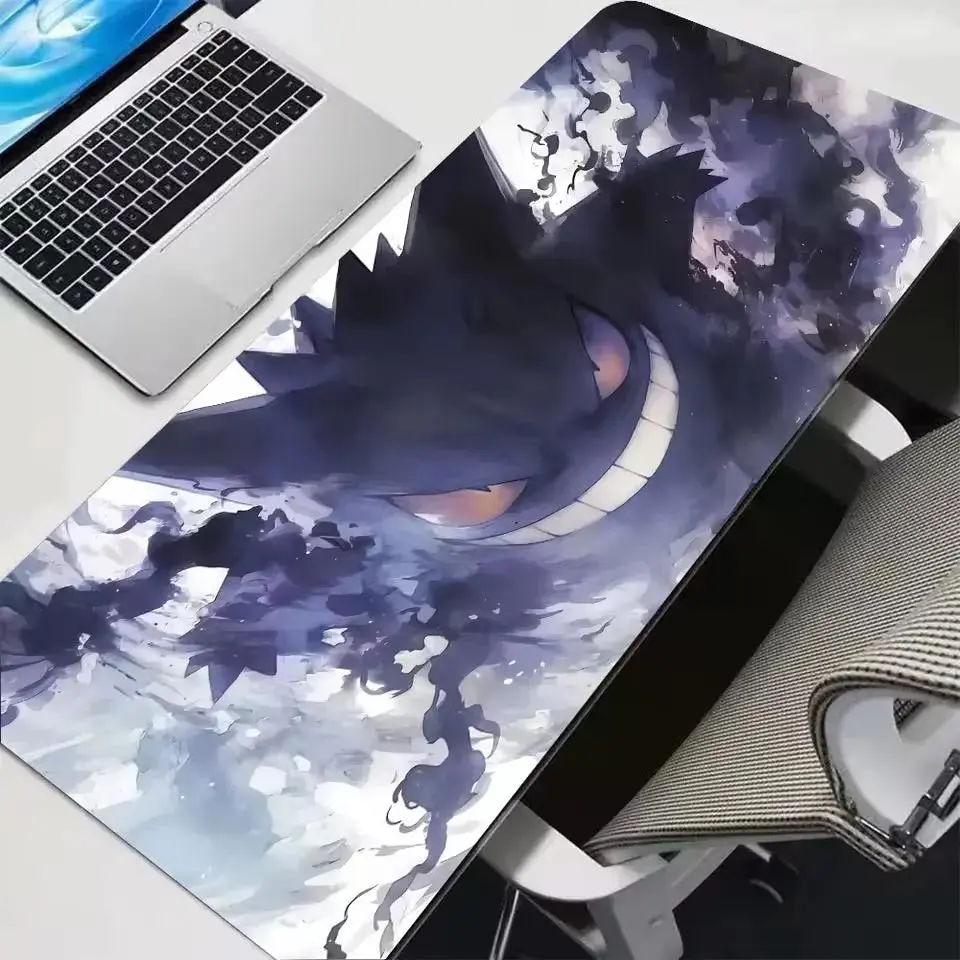 Pokémon TCG Shadow Gengar Extended Computer Desk Pad, Large Gaming Mouse Pad, Extended Keyboard Mouse Pad, Anime Desk Setup Accessory, Office & Gaming Desk Decor, Gift for Pokémon Fans