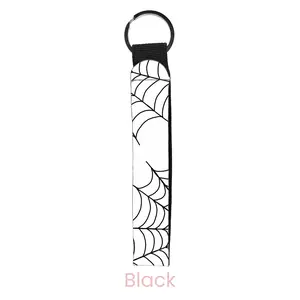 abbyrose Spider Web Wristlet Key Chain Black