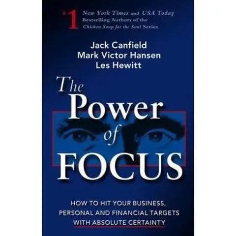 Used Like New Soft Cover English Book - The Power of Focus by Jack Canfield, 310 Pages of Financial Freedom & Success Insights for Business, Personal Self-Improvement with Easy to Implement Steps
