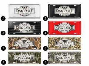 [ Trending ] King Ranch Custom License Plate - Personalized Name & Year Car Tag - Unique Ranch Lover Decor - Custom Gift for Graduates