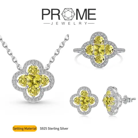 (SS021) S925 Sterling Silver Icy Snowflake Cut Jewellery Gift Set - 0.16x0.16in Adult Female Necklace & Stud Earrings, Formal Prom Jewelry Set, Pairs Easily with Elegant Outfits (New)