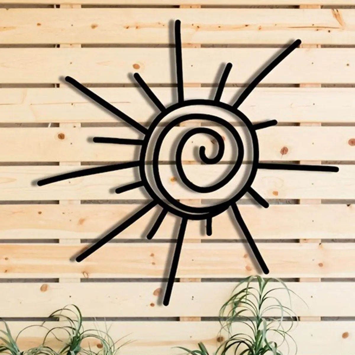 Boho Style Sun Design Wall Art, Durable Metal Wall Decor, Wall Hanging Decor for Home Living Room Bedroom, Modern Home Decor, Home Decor, Artwork, Poster