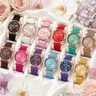 12-piece fashionable round versatile design, light luxury women's watch, women's high-end feel, business temperament set, Quartz Watches