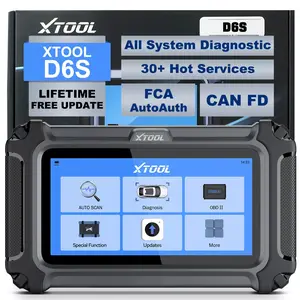 XTOOL D6S Car OBD2 Scanner Full System Diagnostic Scan Tool, CAN FD, 30+ Resets, Lifetime Free Updates Autos Vehicle Automotive