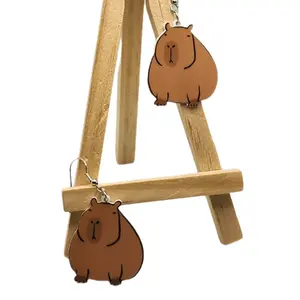 Fun Capybra Earrings for Kids and Adults Lightweight and Durable Plastic Accessories Perfect for Parties and Casual Wear