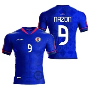 Navy Men’s Nazon #9 Haiti Soccer Jersey 2025–2026 – Lightweight 3D Print Game-Day Shirt tiktokshopspringglowup