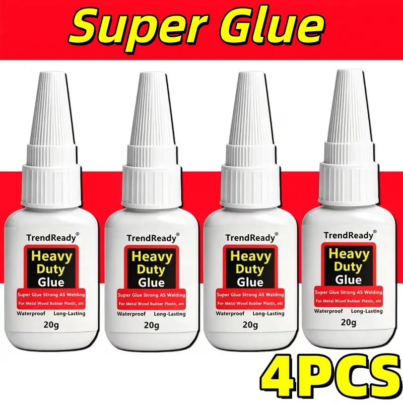 4pcs Clear Fast-Drying Super Glue Suitable for Jewelry Making, Paper Crafts, Fine Tip Precision Adhesive with Bonding for DIY Crafts, Suitable for Jewelry Resin, Scrapbooking, Card Making