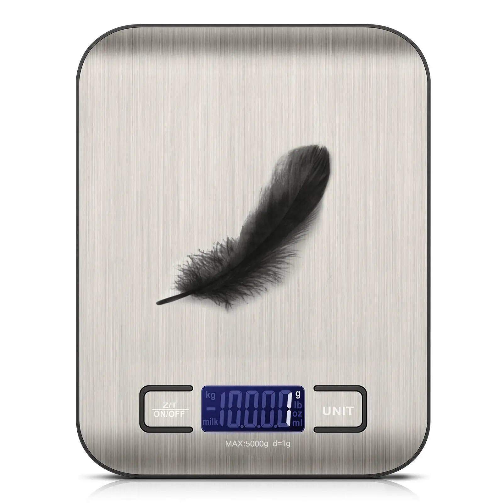 Stainless Steel Digital Kitchen Scale, Precision Digital Food Scale, LCD Display Scale, Digital Weight Scale for Baking, Cooking, Ketogenic Diet and Diet Preparation, Digital Weighing Scale, Accurate Digital Scale