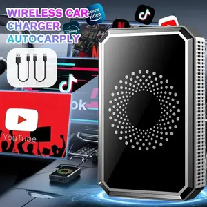 Screen Mirroring Adapter for Car, Netflix Youtube Tiktok Google Play, 3-In-1 Wireless Streaming, Compatible with Original Carplay Cars