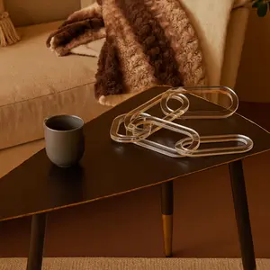 Chain Clear Acrylic Plastic Decorative Sculpture