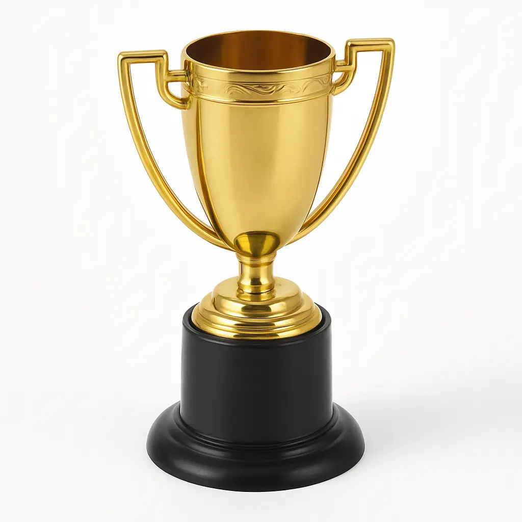 Gold Mini Trophy Party Favors, 8-Pack