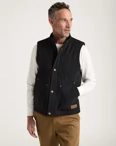 Pendleton Men's Pine Grove Canvas Vest in Black