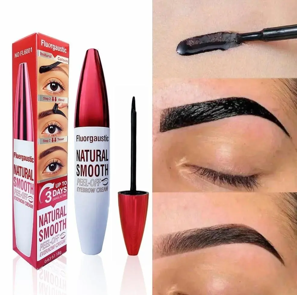 Easy Peel-Off Brow Tint - Black or Dark Brown  48HR Smudge-Proof Wear Strengthened Color Lock Technology for Flawless Brows Eyebrow Dye Paste Eyebrow Pencil Set eyebrowtint eyebrow gel Eyebrow Dye Kit Cosmetic Eyebrow Liquid Eyebrow Thickener gloss,summer
