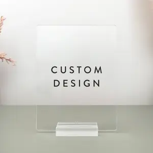 Custom Acrylic Plaque, Personalized Table Sign, Business Logo Display, Wedding Sign, Memorial, Engagement, Friendship, Event Decor, CP01