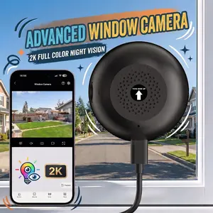 Ultra HD/2K Wireless Window Camera, 5GHz&2.4GHz WiFi Indoor Cameras for Home Security w/ ProMax Al Color Night Vision,Person,Pet,Vehicle & Motion Detection,24/7 Recording,Easy & Quick Install