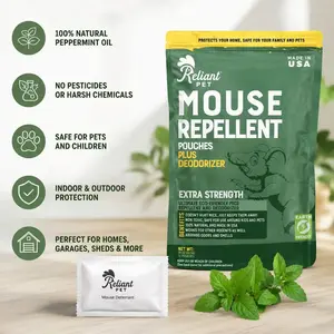 [WRRW]Pesticide-Free 100% Natural Peppermint Oil Mouse & Pest Repellent Balls (12 Pack), Pet Friendly, Safe Rodent Deterrent for Indoor, Outdoor, Home & Garage,