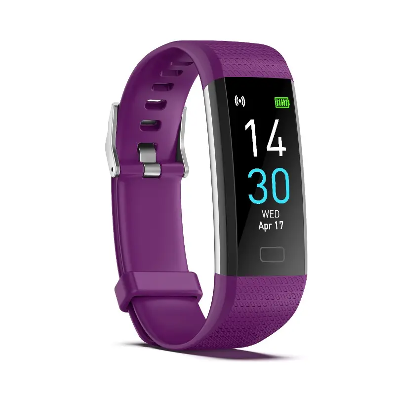 S5 Unisex Adults Casual Fitness Tracker, Bluetooth Smart Wristband with Body Temperature, Blood Pressure & Heart Rate Monitor, Step Counter, Type-C Fast Charging, Waterproof for Android Devices