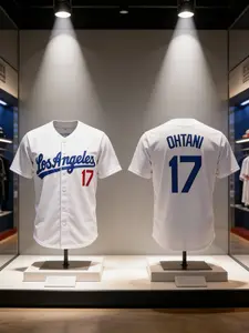 Embroidered Name and Number #17, Available in Multiple Colors, Baseball Jersey, Open Front, Breathable, Sweat-absorbing, Button-up Sweshirt, Men's US Sizes S-3XL, Suitable for Matches, Training, Casual Sports, and Parties